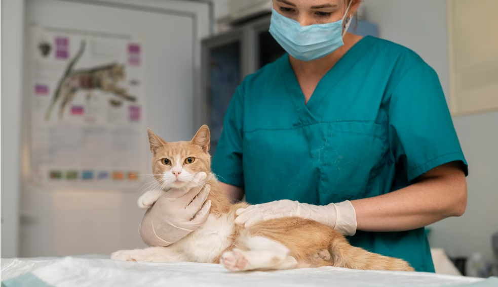 comportamiento gato despues castrar - gato en veterinaria