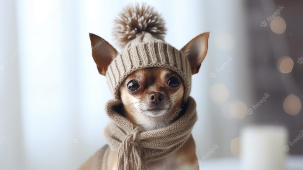 cuidados de mascotas en invierno - con ropa de invierno