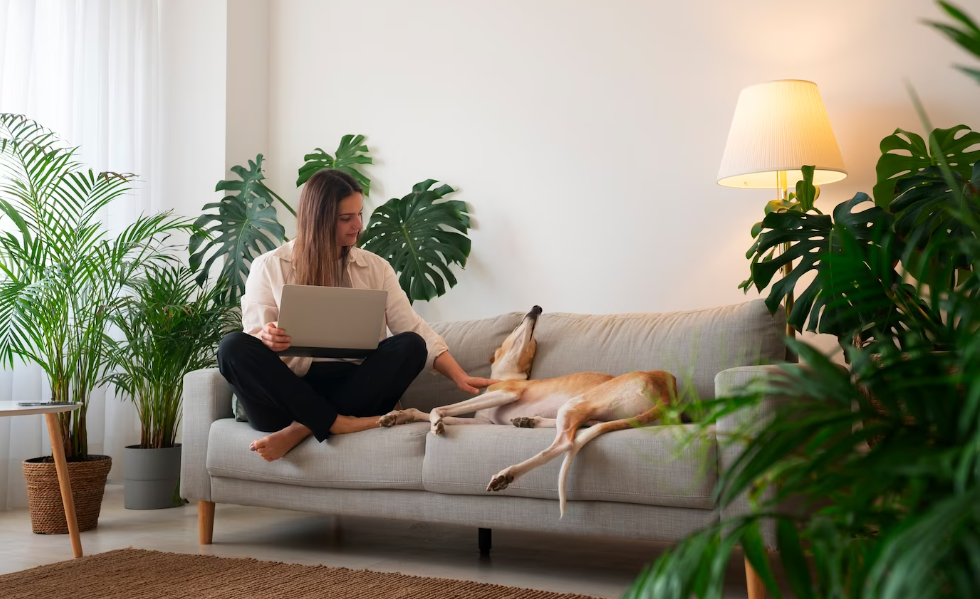 mascotas para tener en un departamento - perro en sillón
