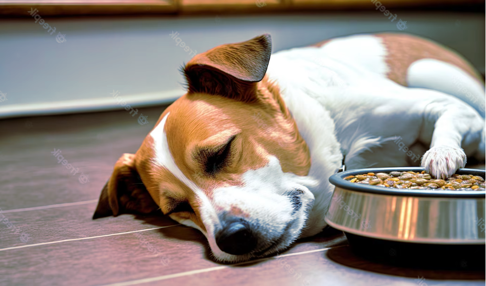 comida casera para perros enfermos - perro enfermo acostado